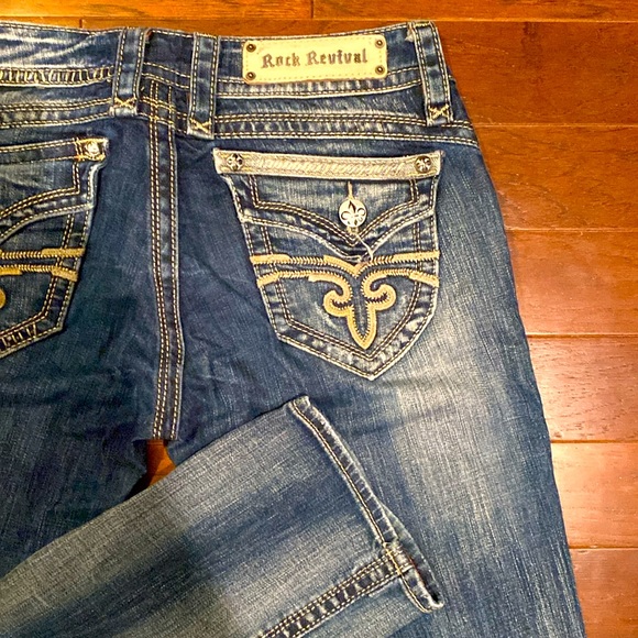 Rock Revival Gwen Easy Straight Jeans - Size 27 - Picture 2 of 7